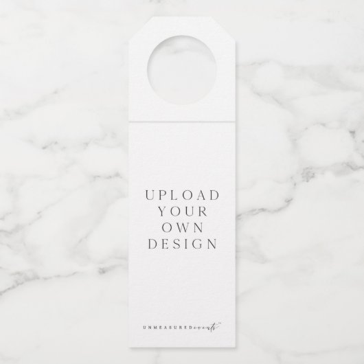 カスタムワインボトルハンガー自分でアップロード ボトルネックタグ (正面)