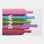 カスタムワインボトルモダンスタイル キッチンタオル (横)