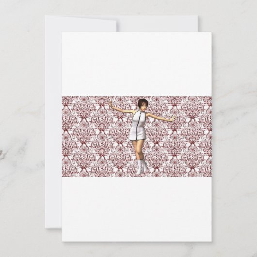 カスタムワインボトルラベル(3.5 x 4インチ) 招待状 (正面)