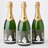 カスタムワインボトルラベル(8.9 cm x 10.2 cm) スパークリングワインラベル (ボトル)