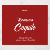 カスタムワインボトルラベル(8.9 cm x 10.2 cm) リキュールボトルラベル (シングルラベル)