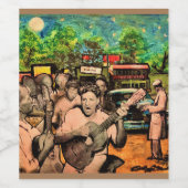 カスタムワインボトルラベル(8.9 cm x 10.2 cm) ワインラベル (シングルラベル)