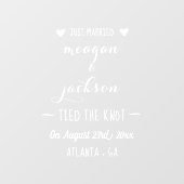 カスタムワインラベルデカール |の結婚ギフト ウィンドウサイン (シート)