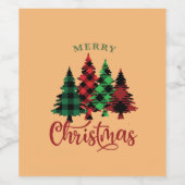 カスタムワインラベルパーソナライズされたホリデークリスマス ワインラベル (シングルラベル)