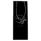 カスタムワイン抱き枕ビジネスロゴブランド ワインギフトバッグ (正面)