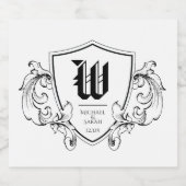 カスタムワイン&ワきらめくインボトルラベル スパークリングワインラベル (シングルラベル)