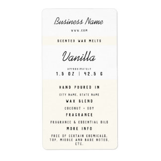 カスタムワックスメルトラベル ラベル