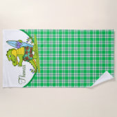 カスタムワニ ビーチタオル (正面)