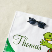 カスタムワニ ビーチタオル (インサイチュ)