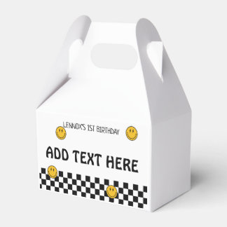 カスタムワンハッピードダード1stバースデーゲーブルボックス フェイバーボックス