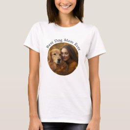カスタムワールドのドッグ最高のマのペットフォパーソナライズされたト Tシャツ