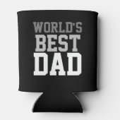 カスタムワールドズ最高のパパブラッククーラーボックス 缶クーラー (裏面)