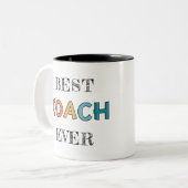 カスタムワールドベストコーチ |レトロチームのギフト ツートーンマグカップ (正面左)