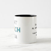 カスタムワールドベストコーチ |レトロチームのギフト ツートーンマグカップ (中央)