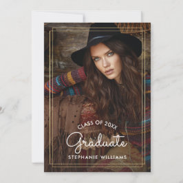 カスタムンバーンウッド卒業パーティー 招待状