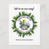 カスタムヴァンライフキャラバンキャンピング 案内ポストカード (正面)