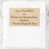 カスタムヴィンテージのステッカーまた空白のはBULKのステッカー 長方形シール (バッグ)