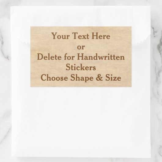 カスタムヴィンテージのステッカーまた空白のはBULKのステッカー 長方形シール (バッグ)