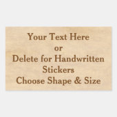 カスタムヴィンテージのステッカーまた空白のはBULKのステッカー 長方形シール (正面)