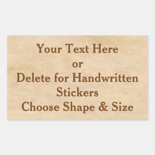 カスタムヴィンテージのステッカーまた空白のはBULKのステッカー 長方形シール (正面)