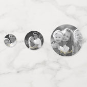 カスタムヴィンテージの作成モノクロ文字 コンフェッティ (裏面)