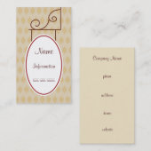 カスタムヴィンテージアンティークサイン名刺 名刺 (正面/裏面)