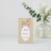 カスタムヴィンテージアンティークサイン名刺 名刺 (スタンド正面)