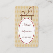 カスタムヴィンテージアンティークサイン名刺 名刺 (正面)