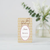 カスタムヴィンテージアンティークサイン名刺 名刺 (スタンド正面)