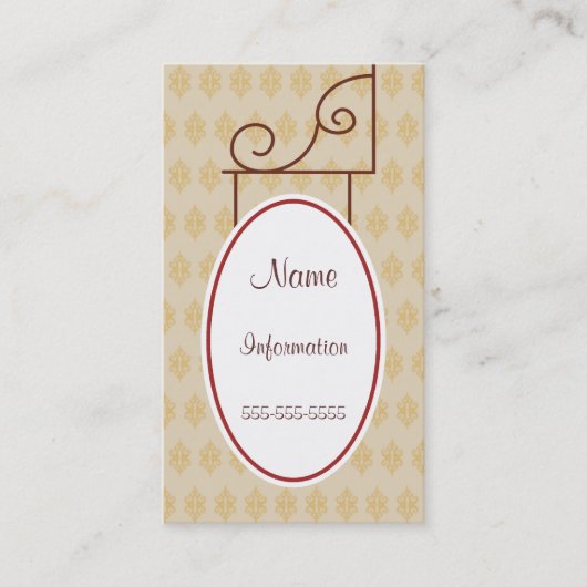 カスタムヴィンテージアンティークサイン名刺 名刺 (正面)