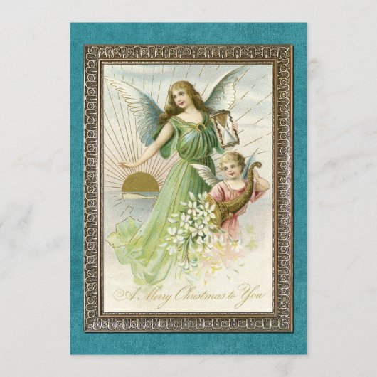 カスタムヴィンテージアンティーク季節のごあいさつ シーズンカード (正面)