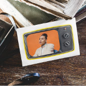 カスタムヴィンテージイエローテレビアーポップ・アートのトスタイル ポストカード