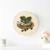 カスタムヴィンテージイチゴレトロフルーツオールドスクール ラージ壁時計 (ホーム)