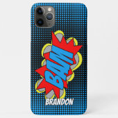 カスタムヴィンテージカッコいい漫画ブックアーポップ・アートのトスタイルBAM Case-Mate iPhoneケース (裏面)