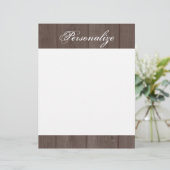 カスタムヴィンテージカントリーシック木目レターヘッド (スタンド正面)