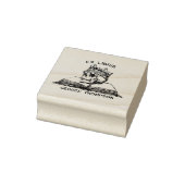 カスタムヴィンテージキングスカル図書室 ラバースタンプ (スタンプ)