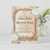 カスタムヴィンテージクラシカル結婚式招待状 招待状 (スタンド正面)
