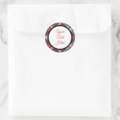 カスタムヴィンテージクリスマスファームハウスバッファローチェック ラウンドシール (バッグ)