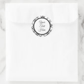 カスタムヴィンテージクリスマスファームハウスバッファローチェック ラウンドシール (バッグ)