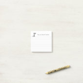 カスタムヴィンテージクールトップハット猫が並んだスティッキー ポストイット (デスク上)