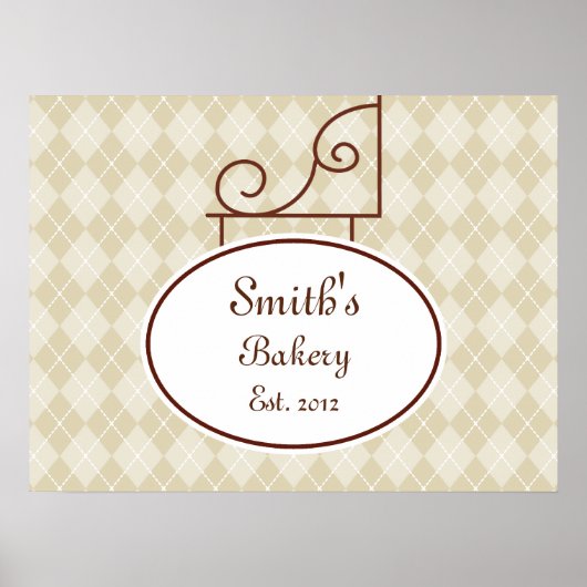 カスタムヴィンテージサインアートプリント ポスター (正面)