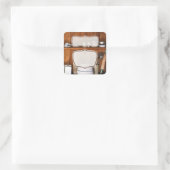 カスタムヴィンテージストア/ベイクショップステッカー スクエアシール (バッグ)