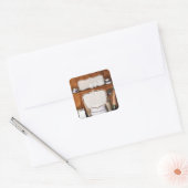 カスタムヴィンテージストア/ベイクショップステッカー スクエアシール (封筒)