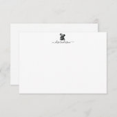 カスタムヴィンテージドッグノートカード ノートカード (正面/裏面)