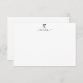 カスタムヴィンテージドッグノートカード ノートカード (正面/裏面)