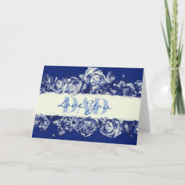 カスタムヴィンテージネイビー父の日ラブユーパパ シーズンカード