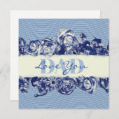 カスタムヴィンテージネイビー父の日ラブユーパパ シーズンカード (正面/裏面)