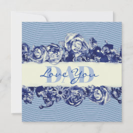 カスタムヴィンテージネイビー父の日ラブユーパパ シーズンカード