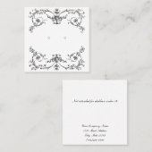 カスタムヴィンテージビクトリアンイヤリングディスプレイカード 予約カード (正面/裏面)