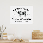 カスタムヴィンテージファームハウス食べ物を与えスタイル&シードポスター ポスター (キッチン)